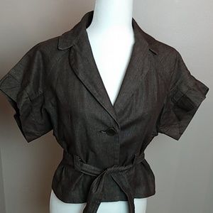 Trina Turk short sleeve blazer sz 6